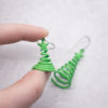 Spiral Christmas Tree Earrings - Image 3